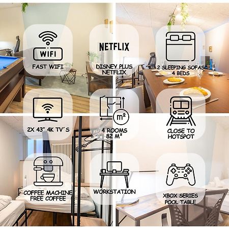 Pool Table Heaven, Workstation, 4K Tv, Netflix Apartman Lipcse Kültér fotó